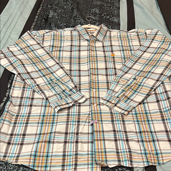 Other - CINCH Men's Plaid Button-Down Shirt, very nice, size XXL
